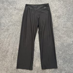 Nike Pants Womens Small Green Stretch Flare Yoga Athletic Gym Wide Leg Workout